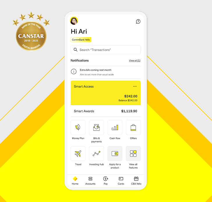 Banking on the CommBank app